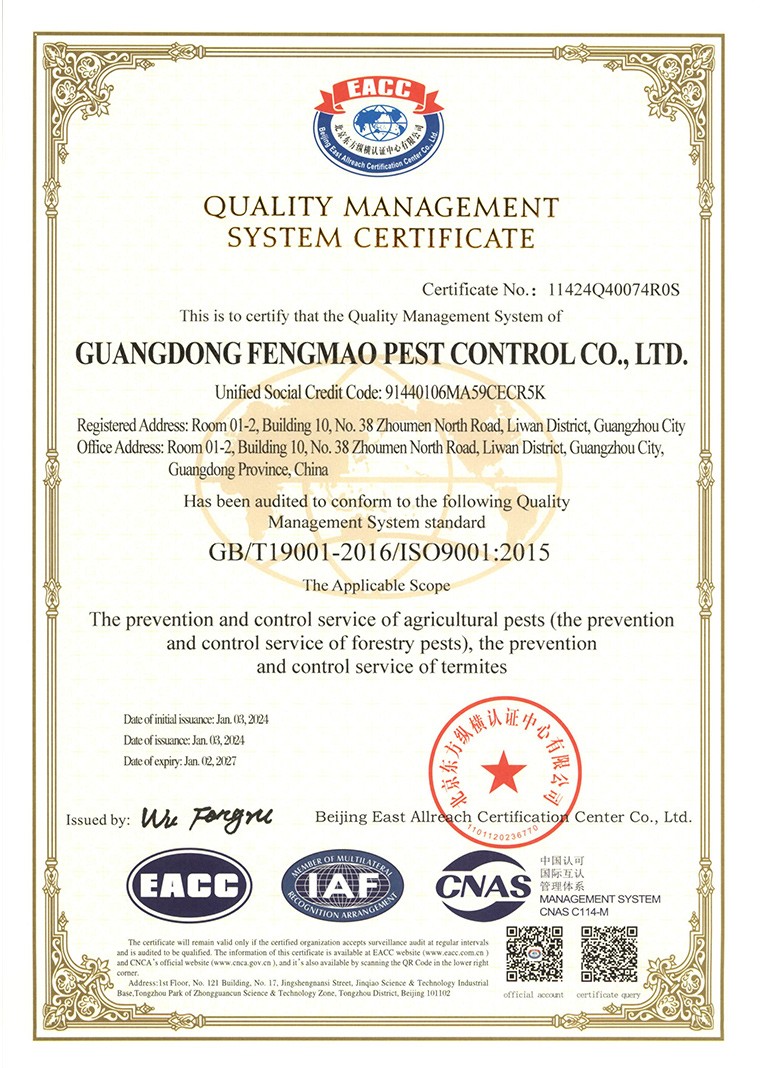 质量管理体系认证证书（英文版.jpg